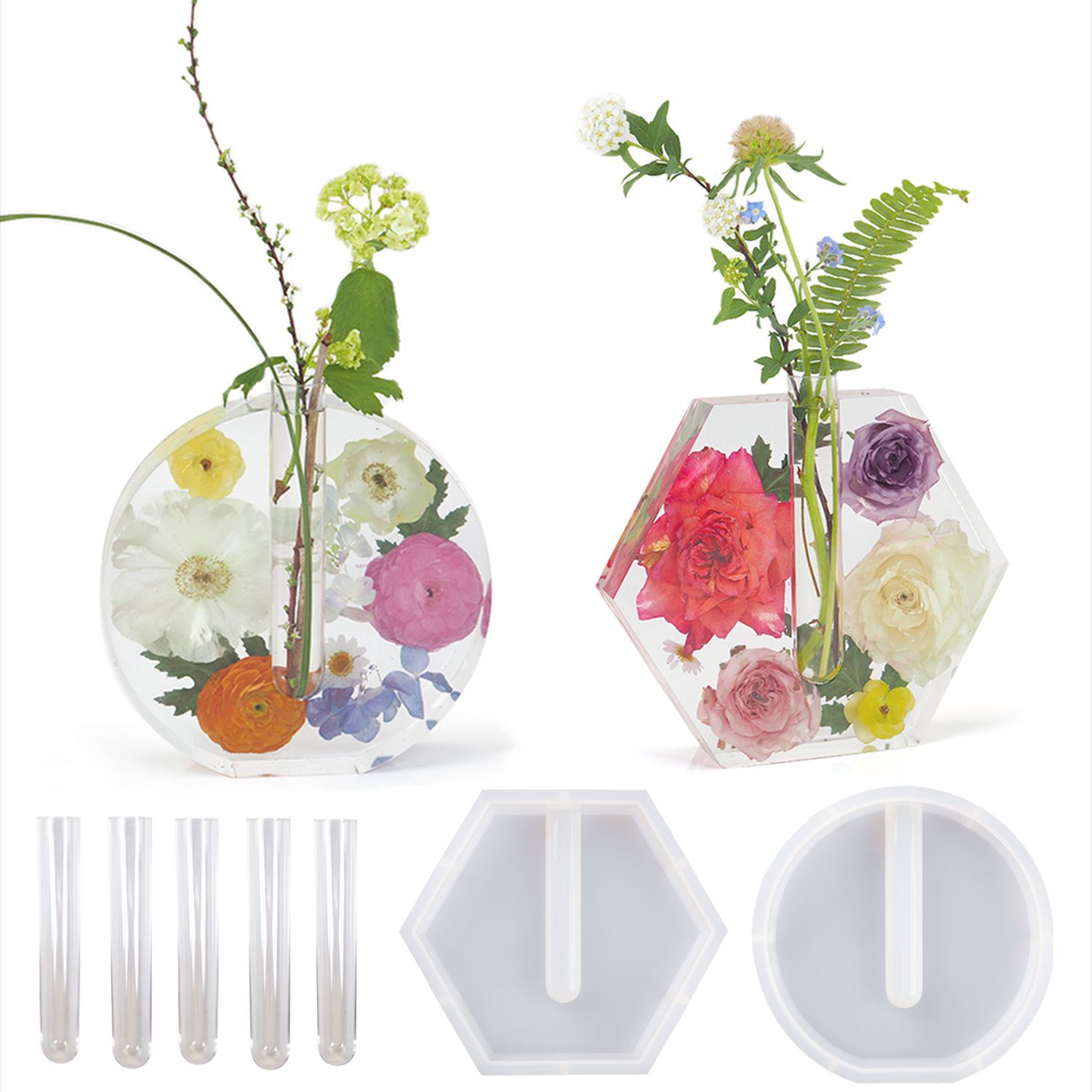Home Decor Youtube - Neue Hexagon Silikon Formen Reagenzglas Vase