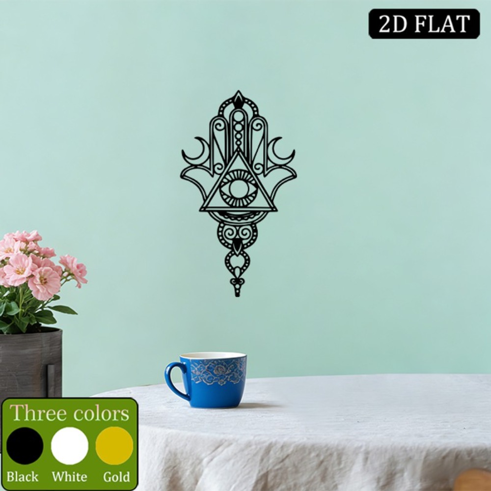 Home Decor Living Room - CIFBUY Eisen-Wandkunst Hamsa Böses Auge Metallskulptur