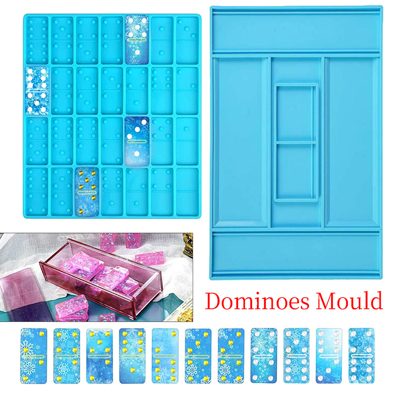 Home Decor Manufacturers - DIY-Harzform für Kartenspiele, Kristall-Silikonform, Domino-Spiegelharz-Epoxidform, Heimdekoration,