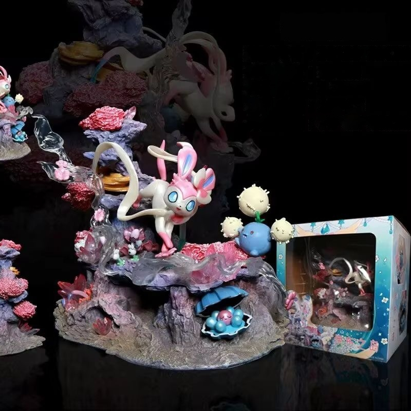 Home Decor Deals - GK-Figur Sylveon Shroomish Clamperl Fairy Island