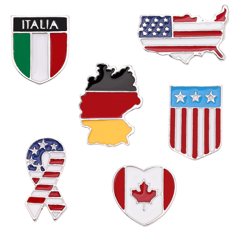 Home Decor Canada - Nationalflagge Pin Kanada Italien Vereinigte Staaten