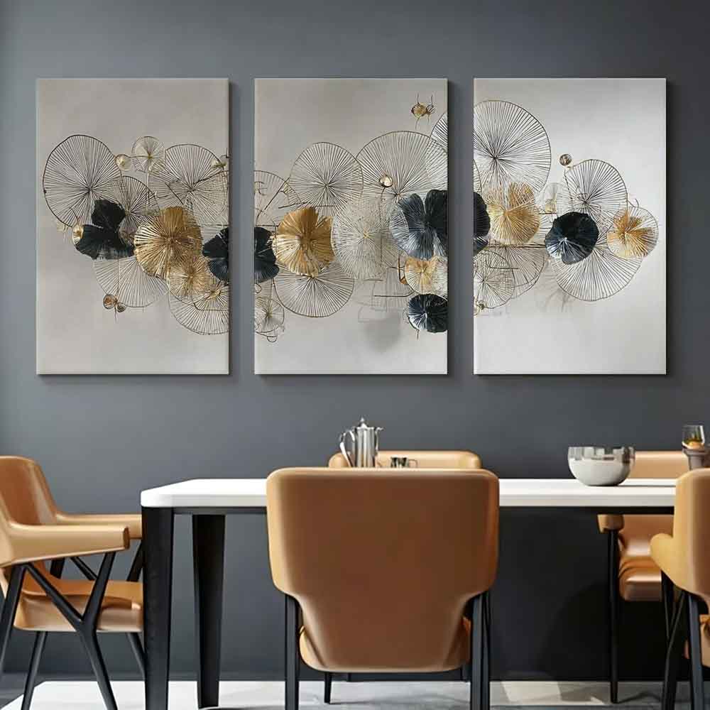 Home Decor Gold - [2D Flach] 3 Stück 11,81*15,74 Zoll/30*40