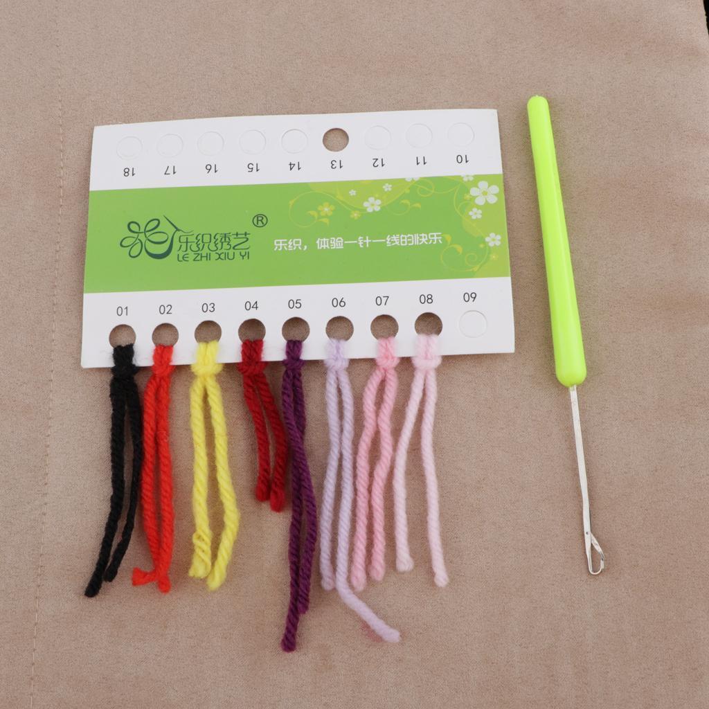 Yarn Home Decor - Tiermotiv-Kissen Häkelset DIY Kissenbezug Teppich Handarbeiten