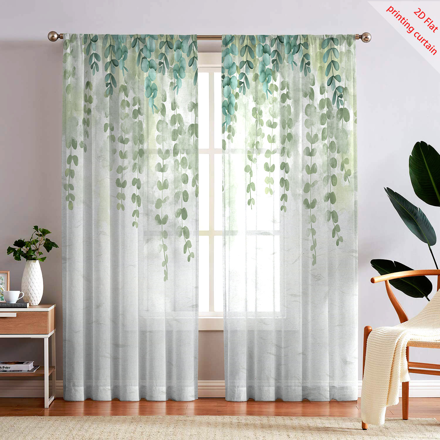 Bedruckter transparenter Gazev – Home Decor Youtube Bewertung und Preis