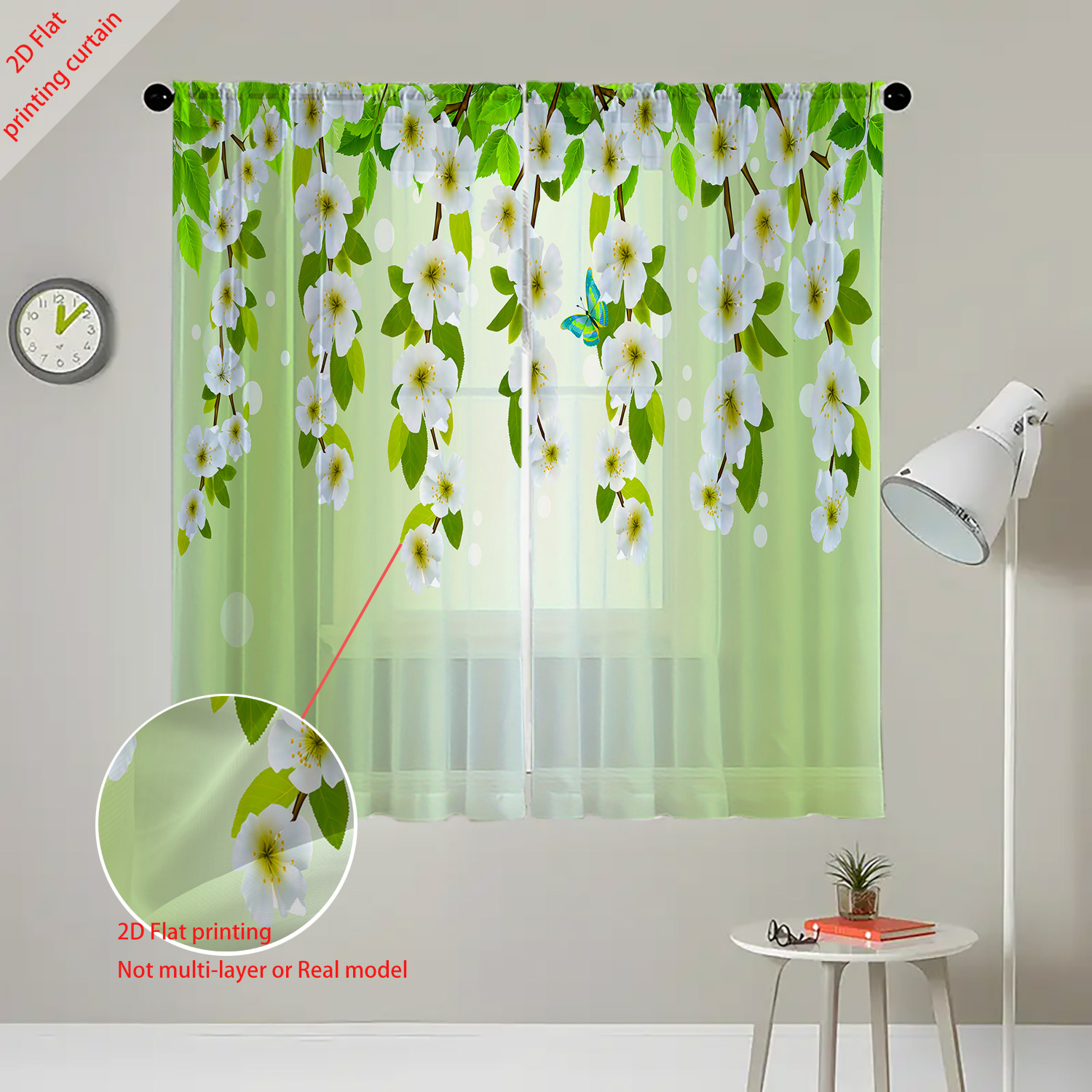 Bedruckter transparenter Gazev – Home Decor Youtube Bewertung und Preis