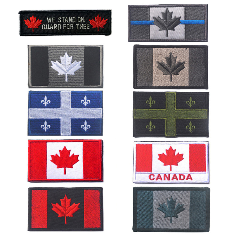 Gestickter Kanada-Flagge Quebe – Home Decor Canada Bewertung und Preis