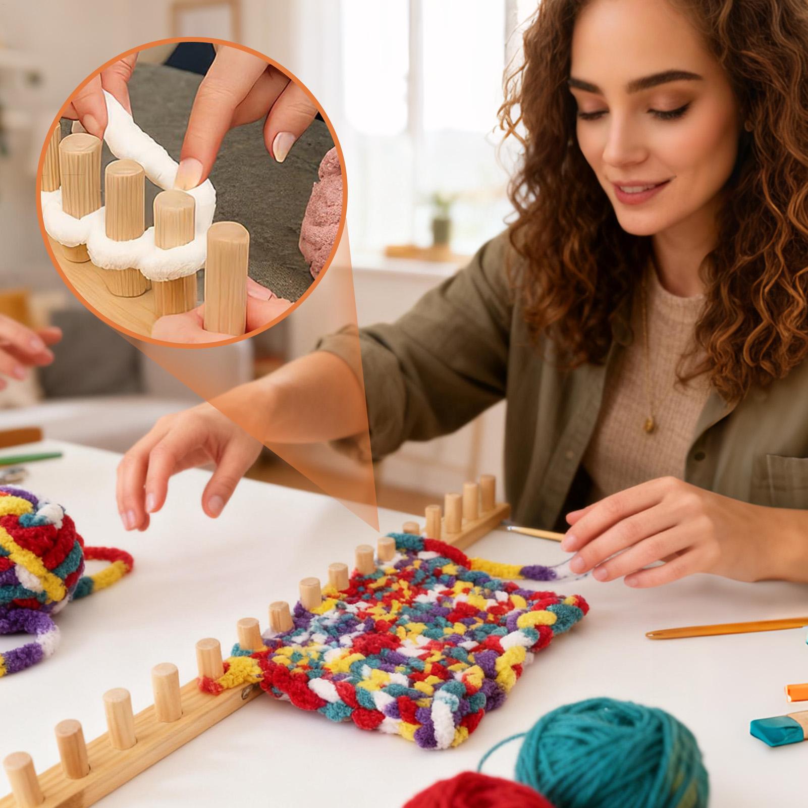 Strickwebstuhl, 35 Zoll, Holz, – Yarn Home Decor Bewertung und Preis