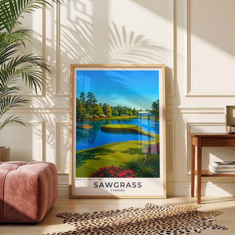 Modernes Golf-Landschaftsposte – Home Decor Locations Bewertung und Preis
