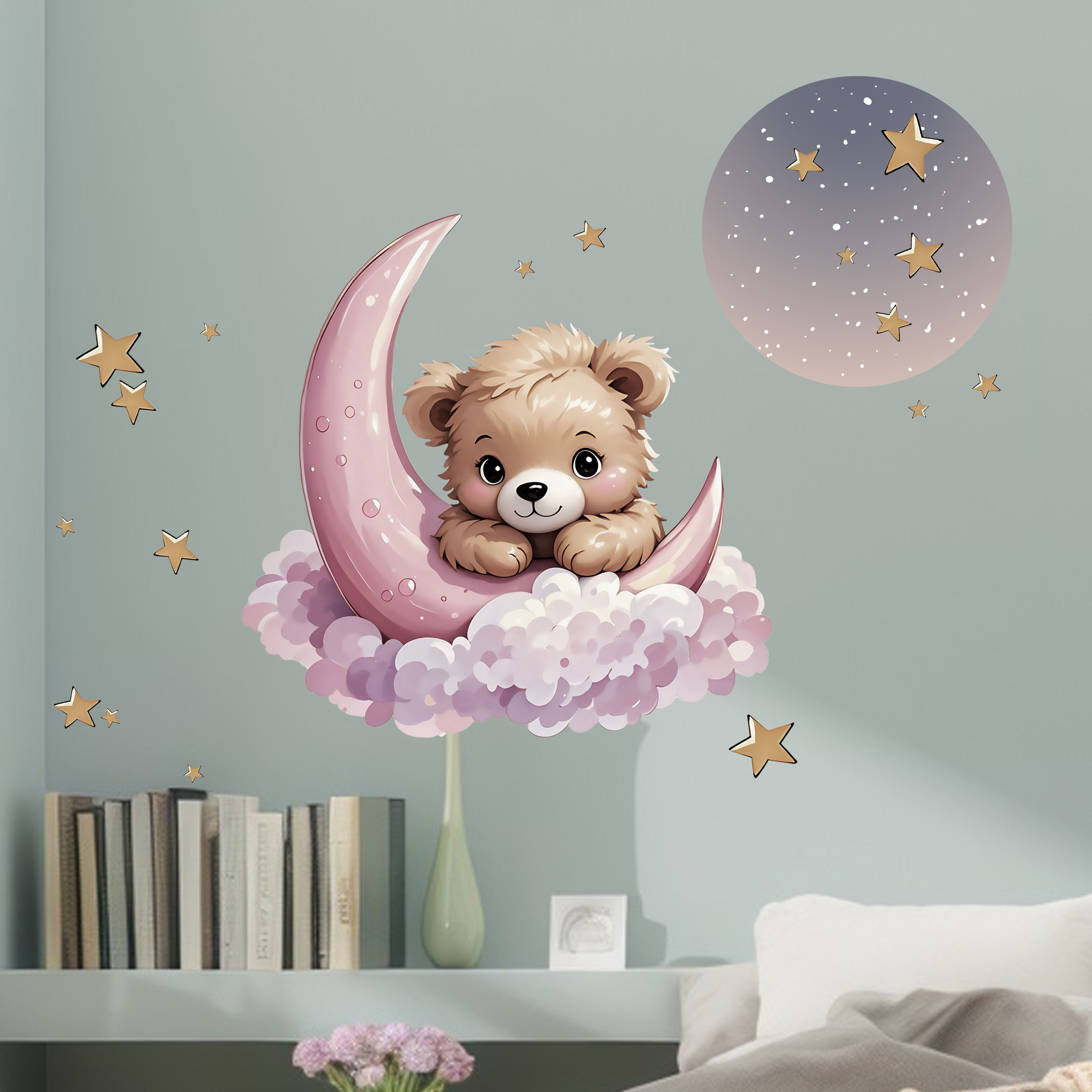 Neue Ankunft Bär Stern Mond Na – Home Decor Kit Bewertung und Preis