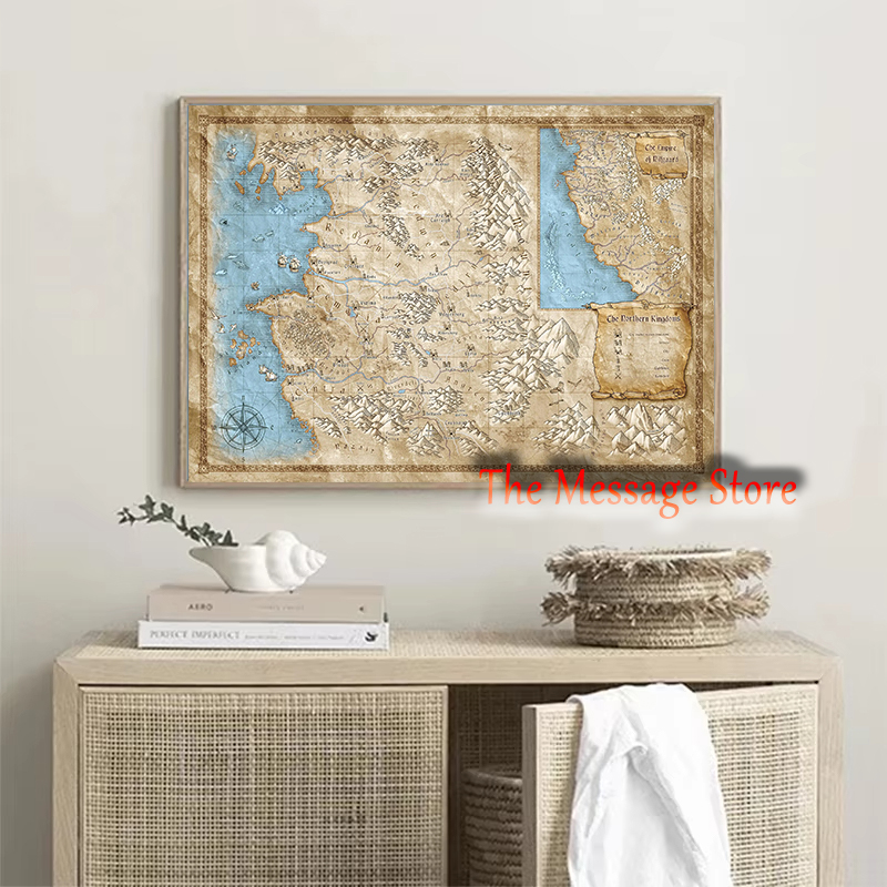 Witcher Weltkarte Kontinent Or – Home Decor Locations Bewertung und Preis