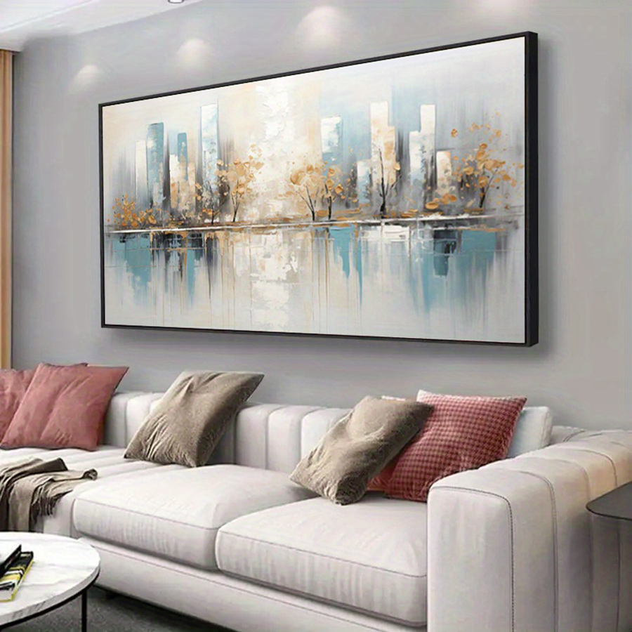 Rahmenlose moderne abstrakte L – Home Decor Gold Bewertung und Preis