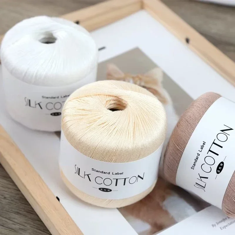 50 g Seidenspitze-Baumwollmilc – Yarn Home Decor Bewertung und Preis