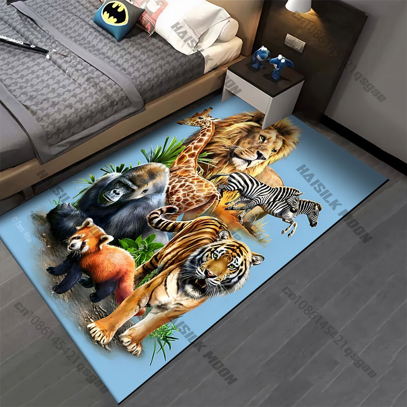 Teppich mit Wildtieren im natü – Home Decor Habitat Bewertung und Preis