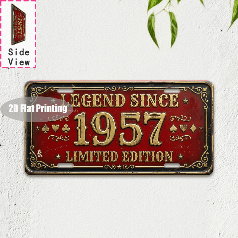 Vintage-Stadt-Nummernschild-Dr – Home Decor Locations Bewertung und Preis