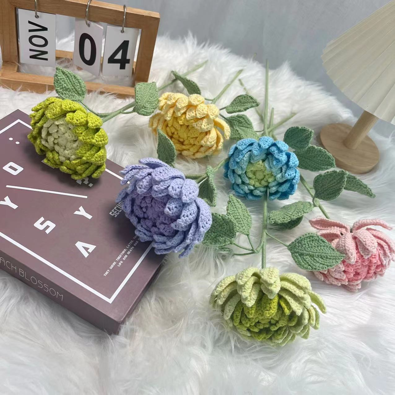 Dahlie Fertigprodukte, handgef – Yarn Home Decor Bewertung und Preis