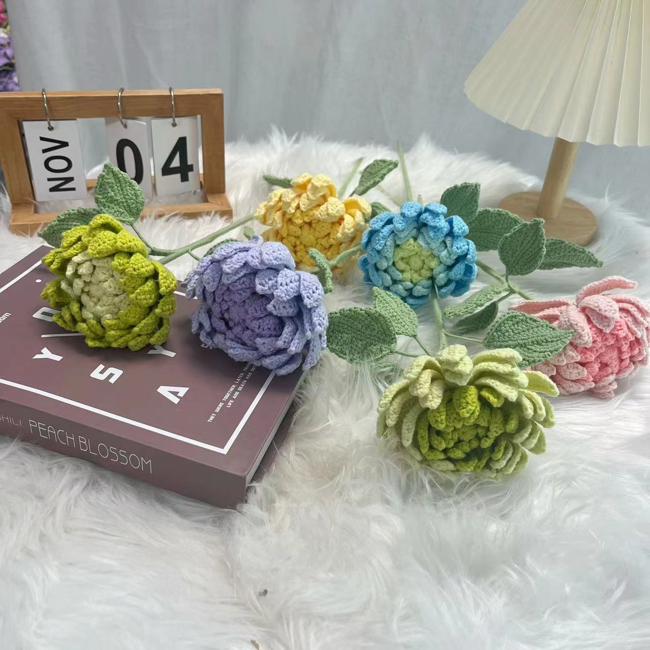 Dahlie Fertigprodukte, handgef – Yarn Home Decor Bewertung und Preis