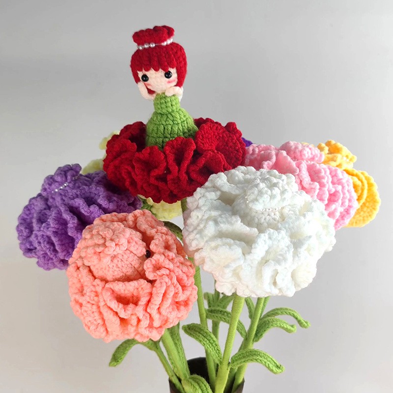 Handgemachte gehäkelte Nelke F – Yarn Home Decor Bewertung und Preis