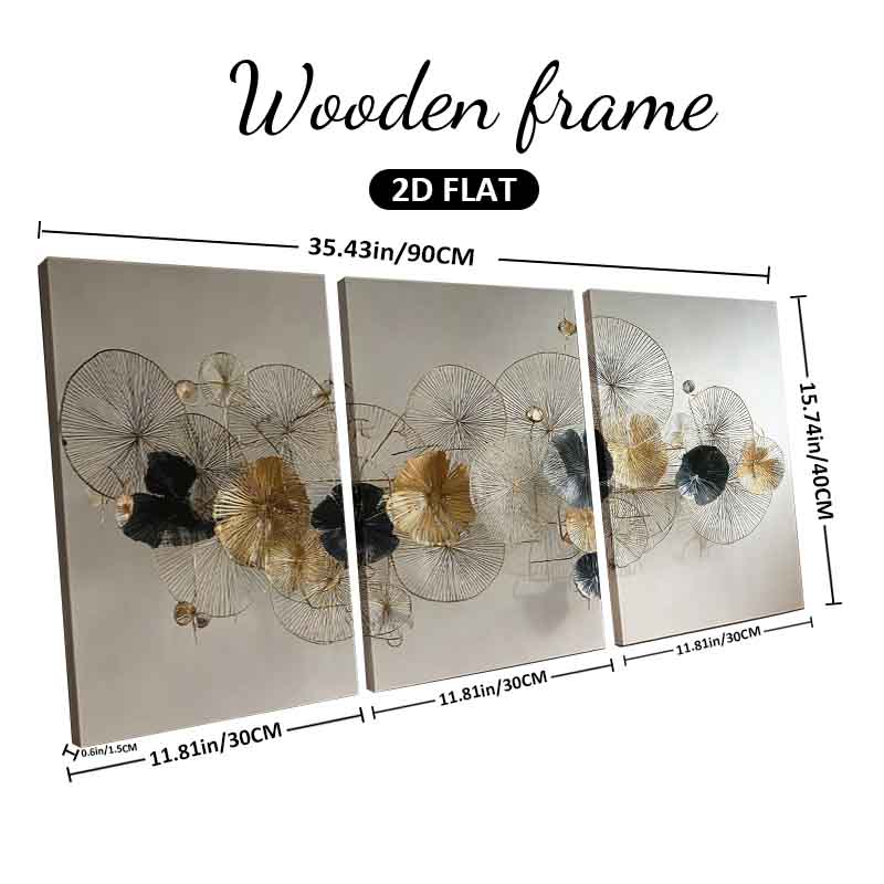 [2D Flach] 3 Stück 11,81*15,74 – Home Decor Gold Bewertung und Preis