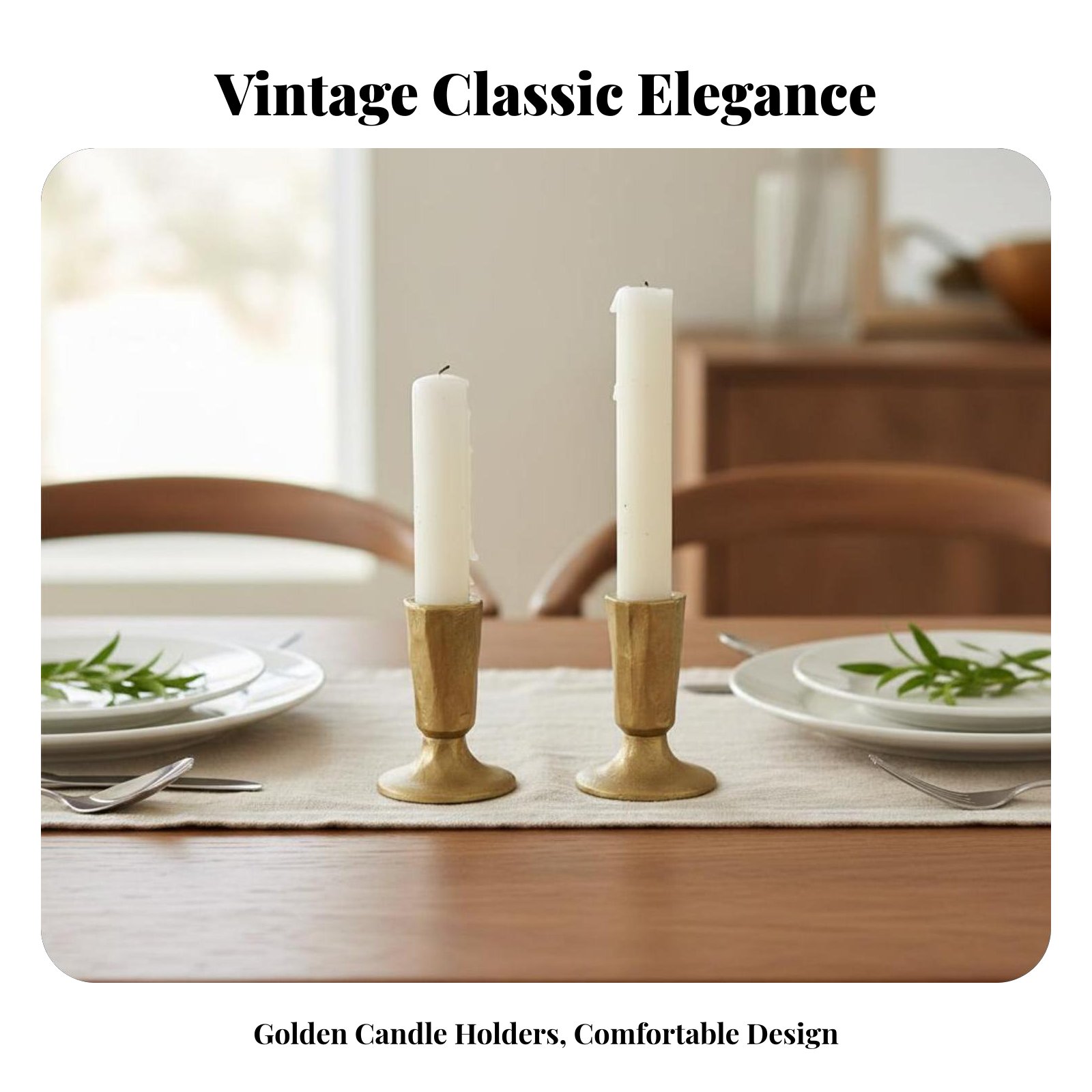 Goldener Gusseisen-Kerzenhalte – Home Decor Gold Bewertung und Preis