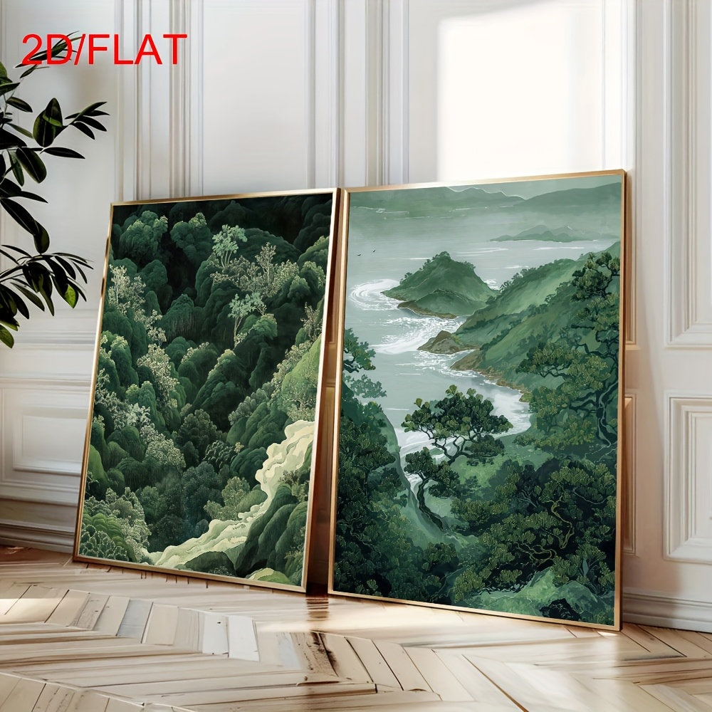 2 Stück Moderne Grüne Wald- un – Home Decor Youtube Bewertung und Preis