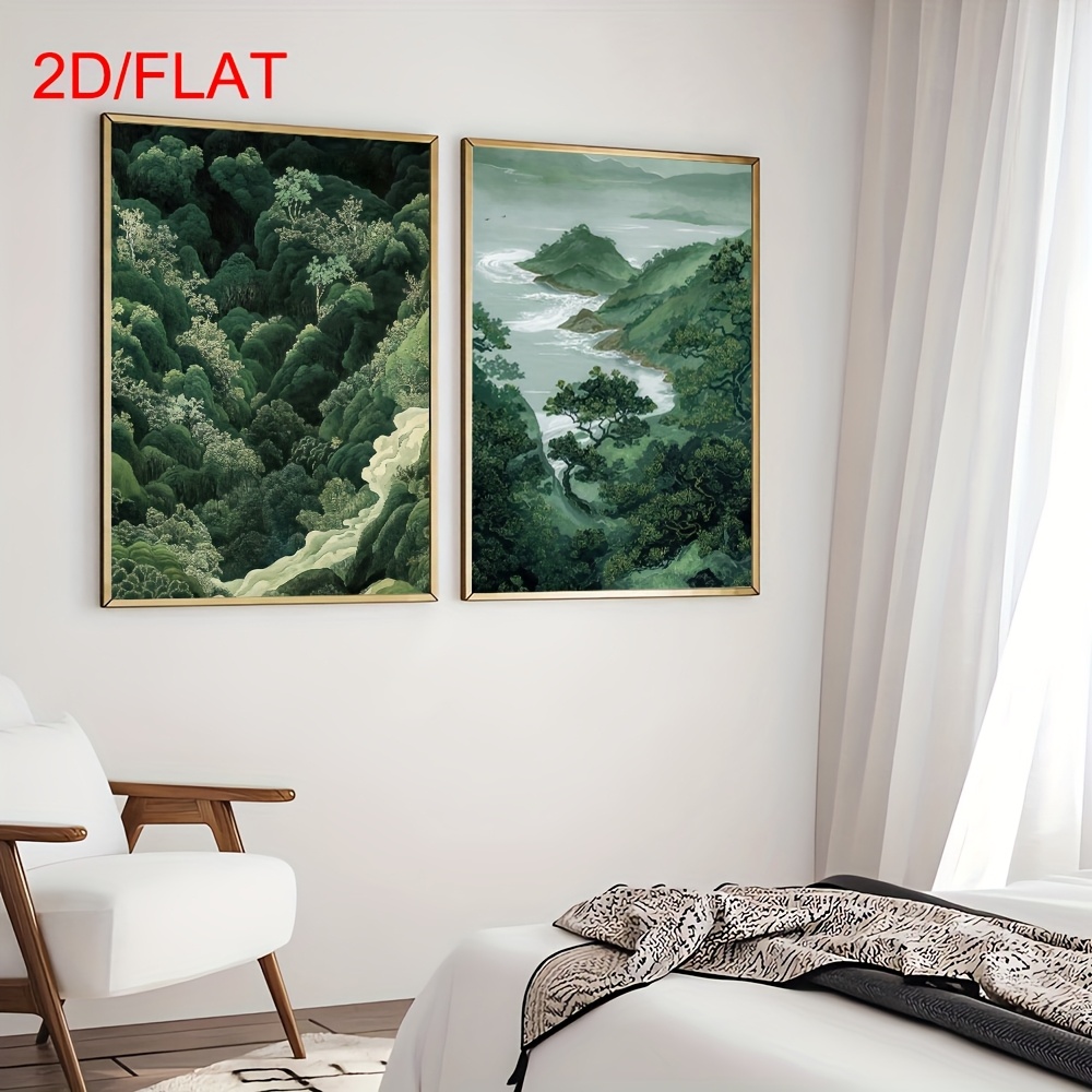 2 Stück Moderne Grüne Wald- un – Home Decor Youtube Bewertung und Preis